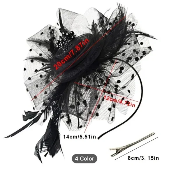 Sunshine Radiance Fascinator Headband – Yellow - Picture 5 of 5